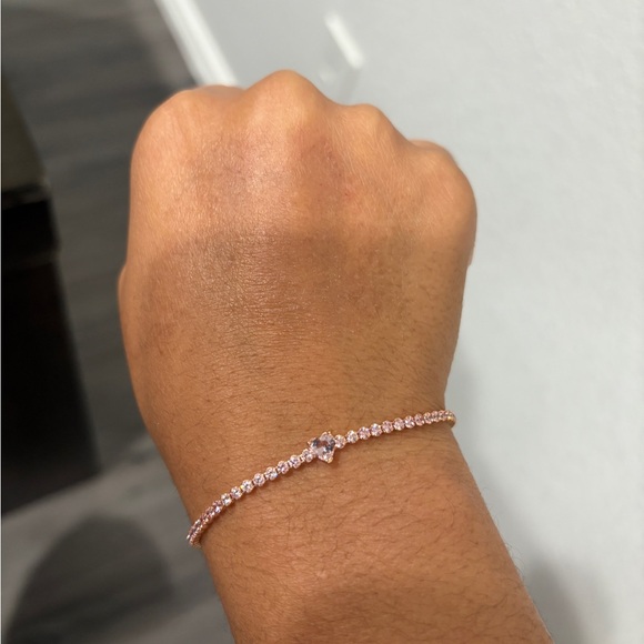 Pandora Sparkling Heart Tennis Bracelet Pandora Sparkling Heart